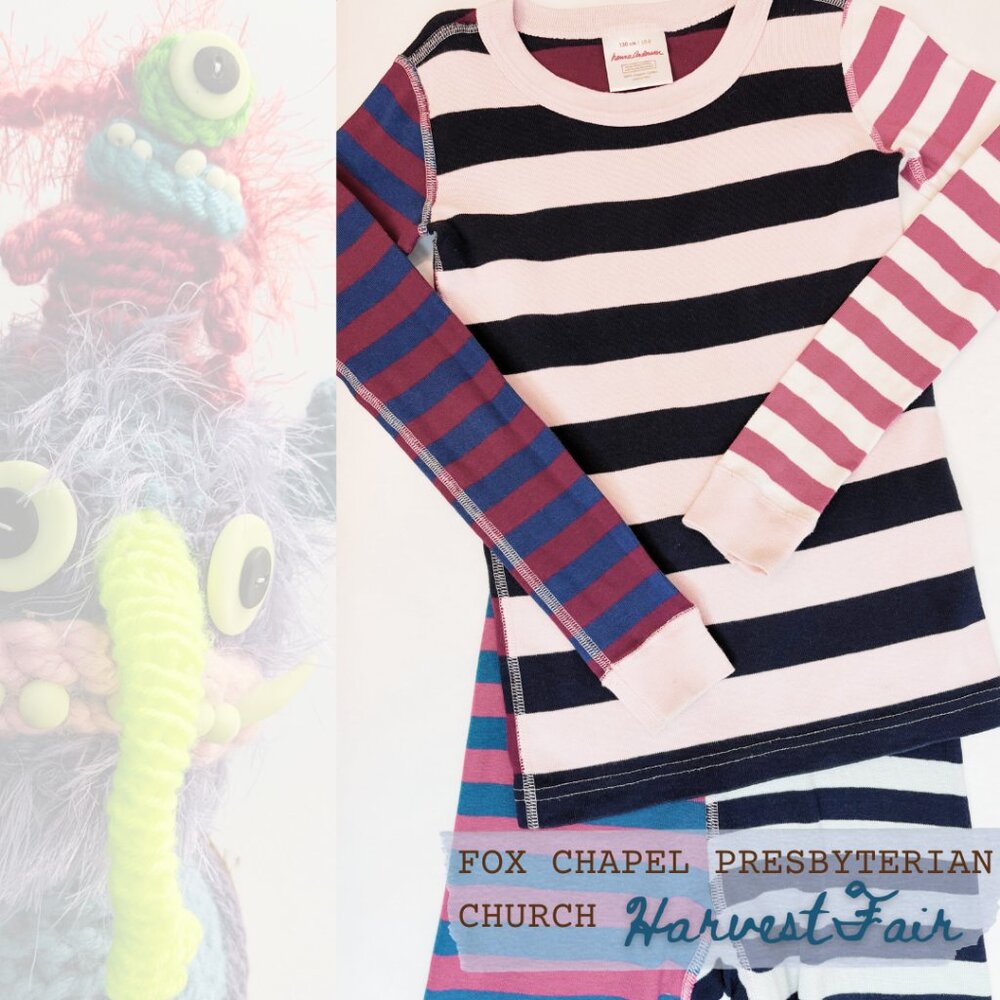 Hanna Andersson Multi-Striped Kids PJ Set, Size 8 (130)